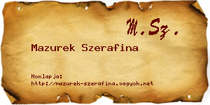 Mazurek Szerafina névjegykártya